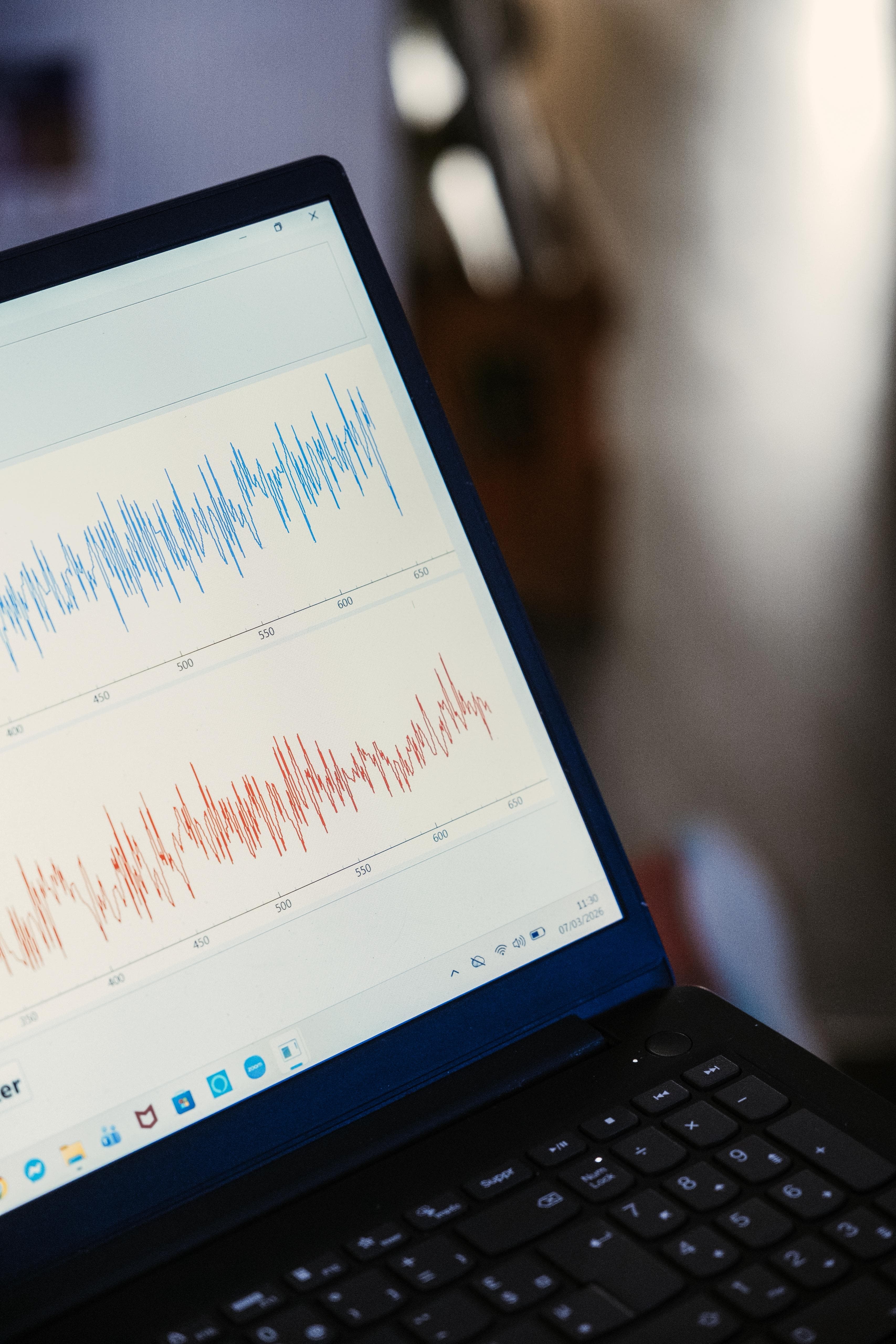 Analyse des données physiologiques au Lab — courbes de performance en temps réel
