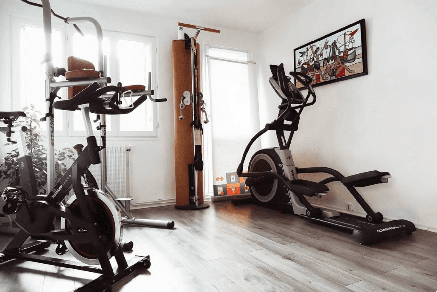 Espace fitness du Studio² à Clermont-Ferrand — vélo, elliptique et équipements
